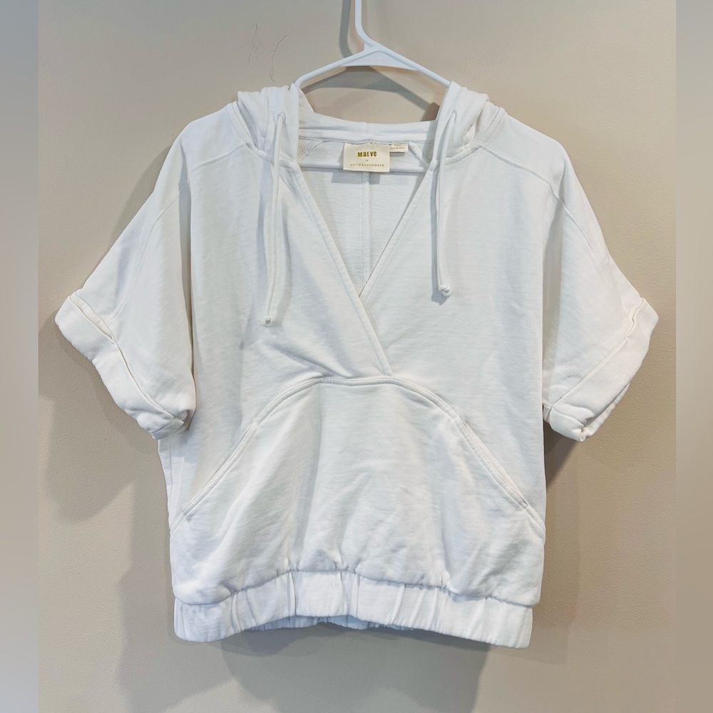 🔥Mave by Anthropology White pullover Hoodie 🔥